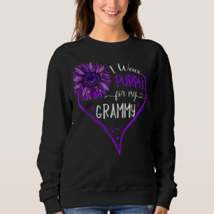 Ich trage Lila für meine Grammy Alzheimer Awarenes Sweatshirt