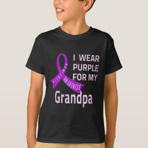 Ich trage Lila für meine Grandpa-Heimerheimer-Kran T-Shirt