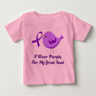Ich trage Lila für meine große Tante Baby T-shirt
