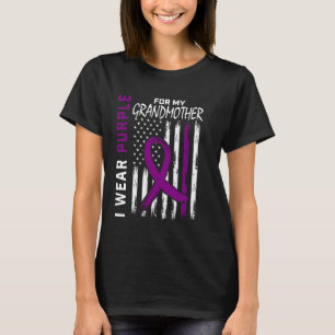 Ich trage Lila für meine Großmutter Alzheimers Awa T-Shirt
