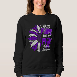 Ich trage Lila für meine Mama Alzheimer's Awarenes Sweatshirt