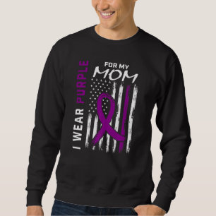 Ich trage Lila für meine Mama Epilepsie Awareness Sweatshirt