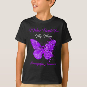 Ich trage Lila für meine Mama Fibromyalgie Krieger T-Shirt