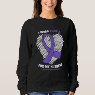 Ich trage Lila für meine Musikgruppe Chiari Malfor Sweatshirt