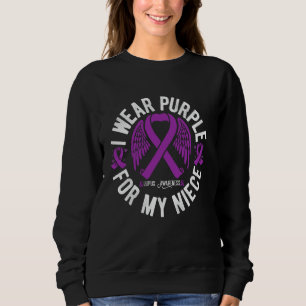 Ich trage Lila für meine Nichte Lupus Nichte Lupus Sweatshirt