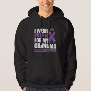 Ich trage Lila für meine Oma Alzheimer's Bewusstse Hoodie