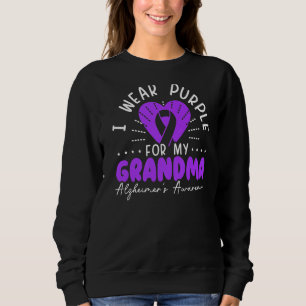 Ich trage Lila für meine Oma Alzheimer's Bewusstse Sweatshirt