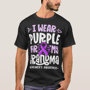 Ich trage Lila für meine Oma Alzheimers Family Awa T-Shirt