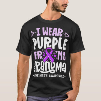Ich trage Lila für meine Oma Alzheimers Family Awa T-Shirt