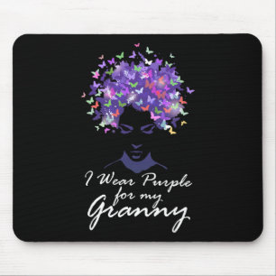 Ich trage Lila für meine Oma Support Heimerheimer Mousepad
