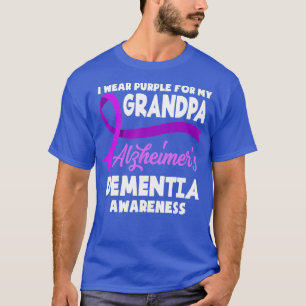 Ich trage Lila für meine Opa-Alzheimer-Demenz A T-Shirt