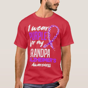 Ich trage Lila für meine Opa Demenz Alzheimer A T-Shirt
