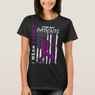 Ich trage Lila für meine Patienten Alzheimer Bewus T-Shirt