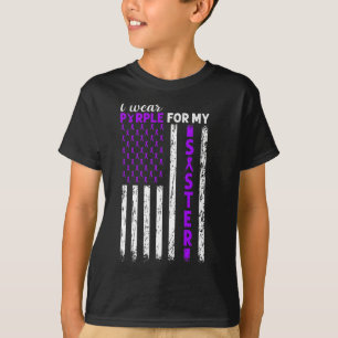 Ich trage Lila für meine Schwester Bauchspeicheldr T-Shirt