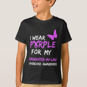 Ich trage Lila für meine Schwesterschwester-Überdo T-Shirt
