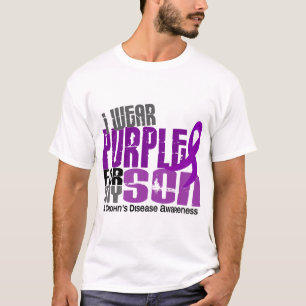 Ich trage Lila für meine Sohn6 Crohns Krankheit T-Shirt