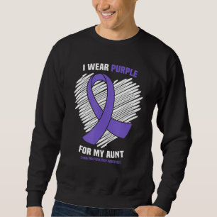 Ich trage Lila für meine Tante Chiari Malformation Sweatshirt
