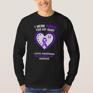 Ich trage Lila für meine Tante Lupus T-Shirt