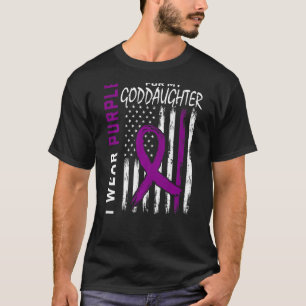 Ich trage Lila für meine Tochter Epilepsy Awarenes T-Shirt