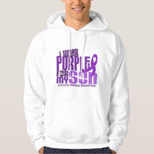Ich trage Lila für meine zystische Fibrose des Hoodie