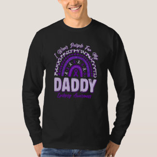 Ich trage Lila für meinen Daddy Epilepsie-Bewussts T-Shirt