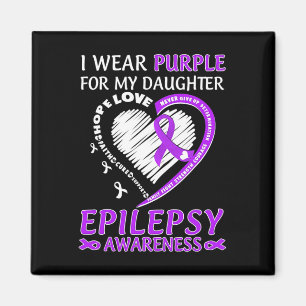 Ich trage Lila für meinen Grammy Epilepsy Awarenes Magnet