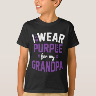Ich trage Lila für meinen Großvater September Heim T-Shirt