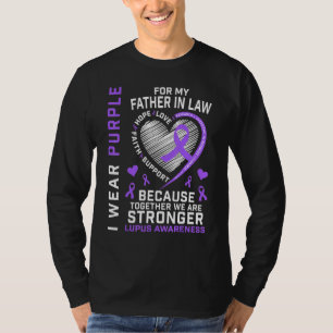 Ich trage Lila für meinen Jurastudenten Lupus-Bewu T-Shirt