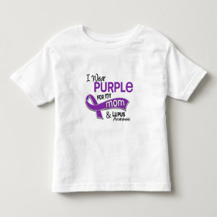 Ich trage Lila für meinen Mama42 Lupus Kleinkind T-shirt