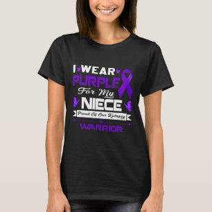 Ich trage Lila für meinen Nichte Stolz auf unsere T-Shirt