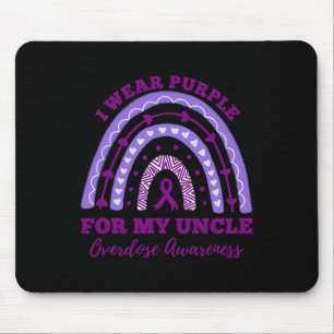 Ich trage Lila für meinen Onkel Überdosis-Bewussts Mousepad