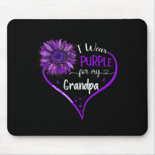 Ich trage Lila für meinen Opa Epilepsie Awareness  Mousepad