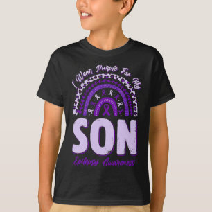 Ich trage Lila für meinen Sohn Epilepsie Awareness T-Shirt