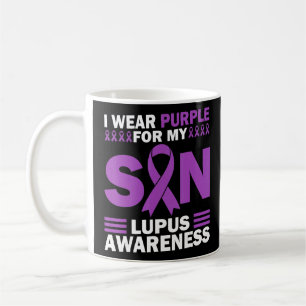Ich trage Lila für meinen Sohn Lupus Sensibilisier Kaffeetasse