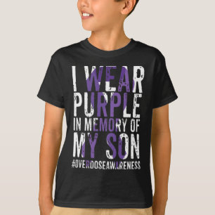 Ich trage Lila für meinen Sohn Überdosierung T-Shirt