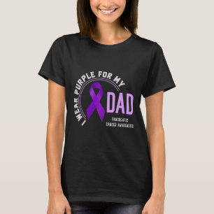 Ich trage Lila für meinen Vater Bauchspeicheldrüse T-Shirt