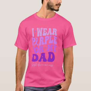 Ich trage Lila für meinen Vater GIST Awareness Ret T-Shirt
