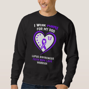 Ich trage Lila für meinen Vater Lupus Sweatshirt