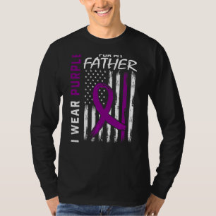 Ich trage Lila für meinen Vater Vater Lupus Bewuss T-Shirt