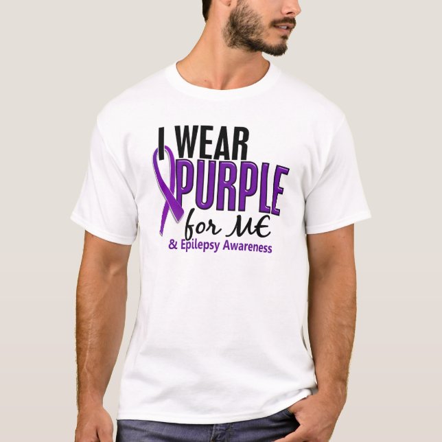 Ich trage lila für MICH Epilepsie 10 T-Shirt (Vorderseite)