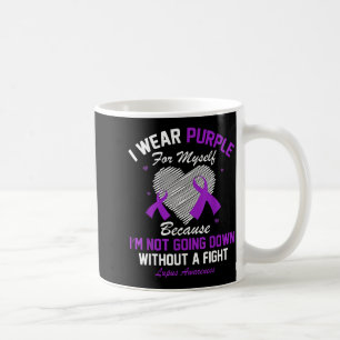 Ich trage Lila für mich Lupus-Bewusstsein Herz Pur Kaffeetasse