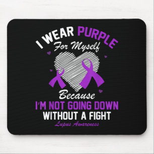 Ich trage Lila für mich selbst Lupus-Bewusstsein H Mousepad