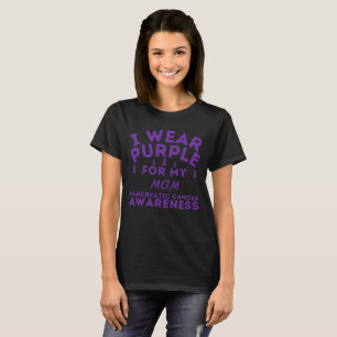 Ich trage Lila für Pankreaskrebs T-Shirt