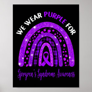 Ich trage Lila für Sichelzellanämie Poster