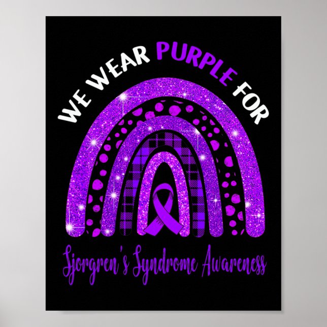 Ich trage Lila für Sichelzellanämie Poster (Vorne)