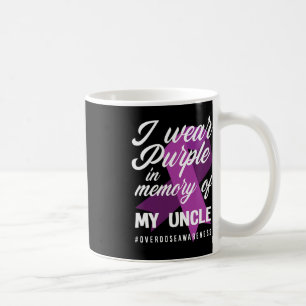 Ich trage Lila Gedächtnis für meine Onkelüberdosie Kaffeetasse