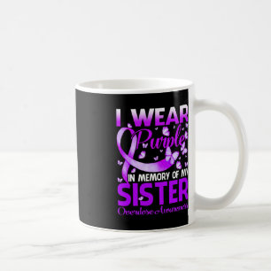 Ich trage Lila Gedächtnis für meine Schwester Über Kaffeetasse