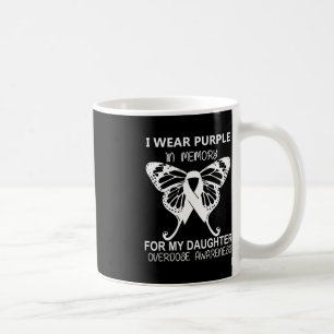 Ich trage Lila Gedächtnis für meine Tochter Überdo Kaffeetasse