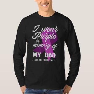 Ich trage Lila Gedächtnis für meinen Vater Überdos T-Shirt
