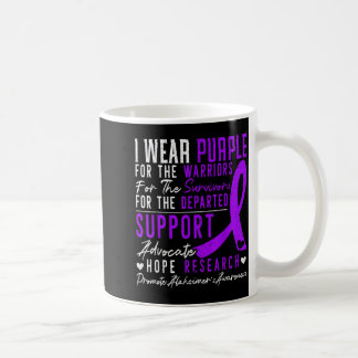 Ich trage lila Heimers-Bewusstseins-Demenz-Krankhe Kaffeetasse